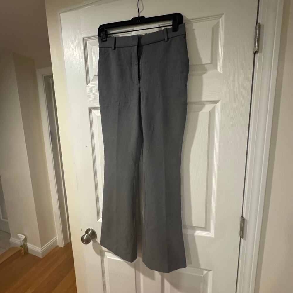 NWOT Aritzia Babaton Program Pant Gray High Rise Flare Trouser Size 6 - Picture 2 of 4